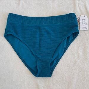 Time and Tru Size Large Swim Bikini Bottoms. NEW with tags. Teal Blue.